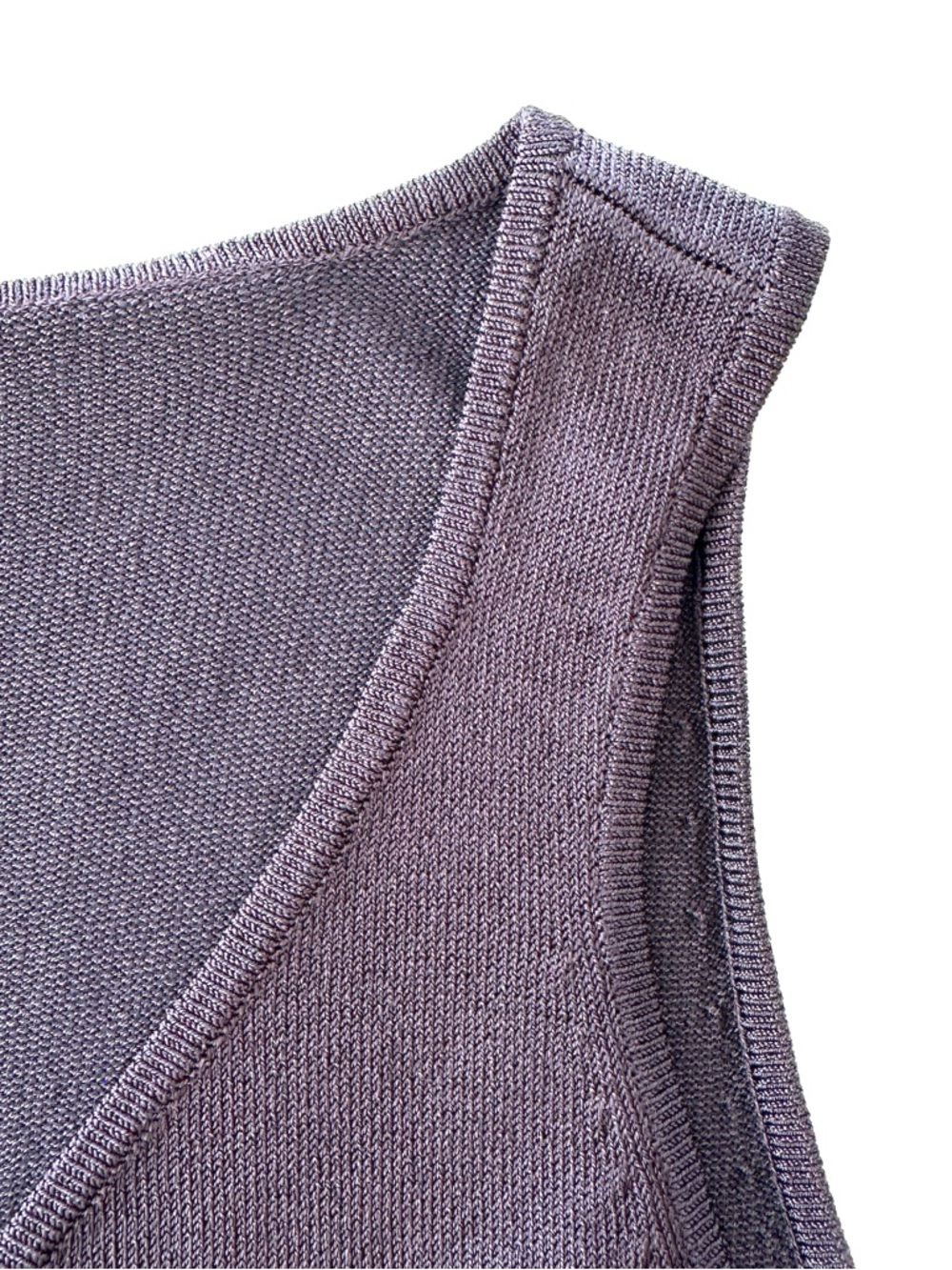 Ann Taylor Black V-Neck Tank Top, Ribbed Knit, Layering - Picture 8 of 11